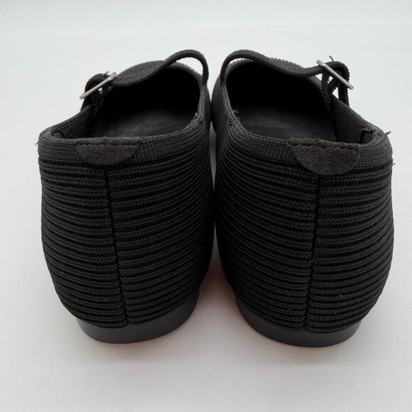 Vivaia Margot Mary Jane Comfort Old Money Washable Black Arch Support Flats 8.5W - Picture 3 of 6